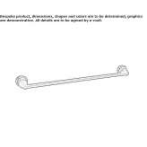 Brass towel rack Rudna