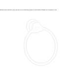 Brass towel ring Rudna