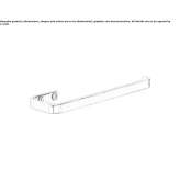 Towel rack in chrome-plated brass Vezzano