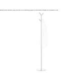 Free-standing towel rack in chrome-plated brass Yauya