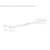 Brass towel rack Esperaza