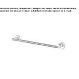Towel rack in chrome-plated brass Sepreus