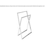 Free-standing towel rack in chrome-plated brass Tome
