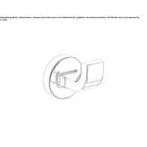 Wieszak na ręcznik z chromowanego mosiądzu Hirm