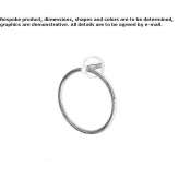 Towel ring in chrome-plated brass Sepreus