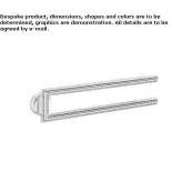 Swivel metal towel rack Vedra