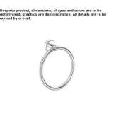 Metal towel ring Vedra