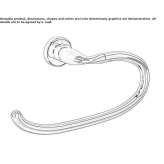 Towel ring in chrome-plated brass Verton