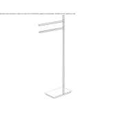 Obrotowy, stojący wieszak na ręczniki z chromowanego mosiądzu Eberau