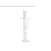 Floor column in chrome-plated brass Yauya