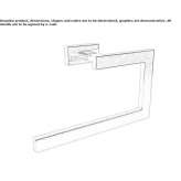 Towel ring in chrome-plated brass Cefalu