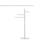 Floor column in chrome-plated brass Yauya