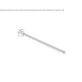 Wieszak na ręczniki z chromowanego mosiądzu Verton