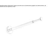 Towel rack in chrome-plated brass Bataysk