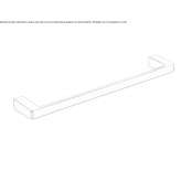 Towel rack in chrome-plated brass Tabasalu