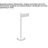 Swivel, standing towel rack Maiera