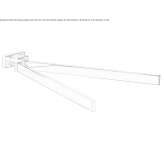 Swivel towel rail in chrome-plated brass Cefalu