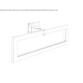 Pierścień na ręcznik z chromowanego mosiądzu Campuri