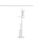 Floor column in chrome-plated brass Yauya