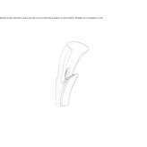 Wieszak na ręcznik z chromowanego mosiądzu Laroya