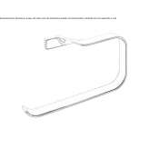 Towel ring in chrome-plated brass Satmarel