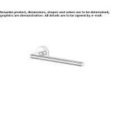 Towel rack in chrome-plated brass Sepreus