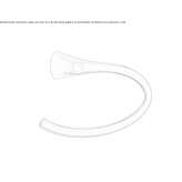 Pierścień na ręcznik z chromowanego mosiądzu Laroya