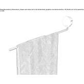 Swivel stainless steel towel rack Pianello