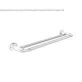 Towel rack in chrome-plated brass Verton