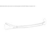 Towel rack in chrome-plated brass Laroya