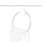 Stainless steel towel ring Pianello