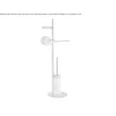 Floor column in chrome-plated brass Yauya