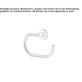 Stainless steel towel ring Bark