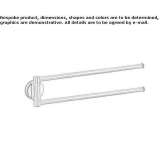 Swivel stainless steel towel rack Bark