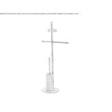 Floor column in chrome-plated brass Yauya