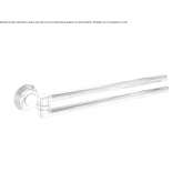 Obrotowy wieszak na ręczniki z chromowanego mosiądzu Bragado