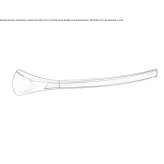 Towel rack in chrome-plated brass Laroya