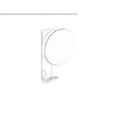 Towel rack in chrome-plated brass Hirm