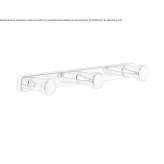 Towel rack in chrome-plated brass Vezzano