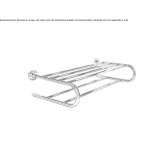 Towel rack in chrome-plated brass Verton