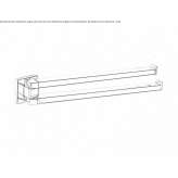 Swivel towel rail in chrome-plated brass Salagnon