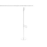 Free-standing towel rack in chrome-plated brass Tobed