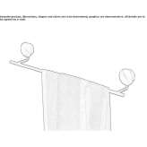 Stainless steel towel rack Pianello