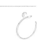 Towel ring in chrome-plated brass Bragado
