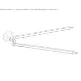 Swivel towel rack Bauta