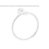 Metal towel ring Denbigh