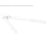 Swivel brass towel rack Esperaza