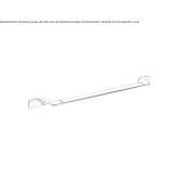 Towel rack in chrome-plated brass Satmarel