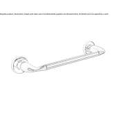 Towel rack in chrome-plated brass Verton