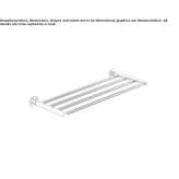 Towel rack in chrome-plated brass Bataysk